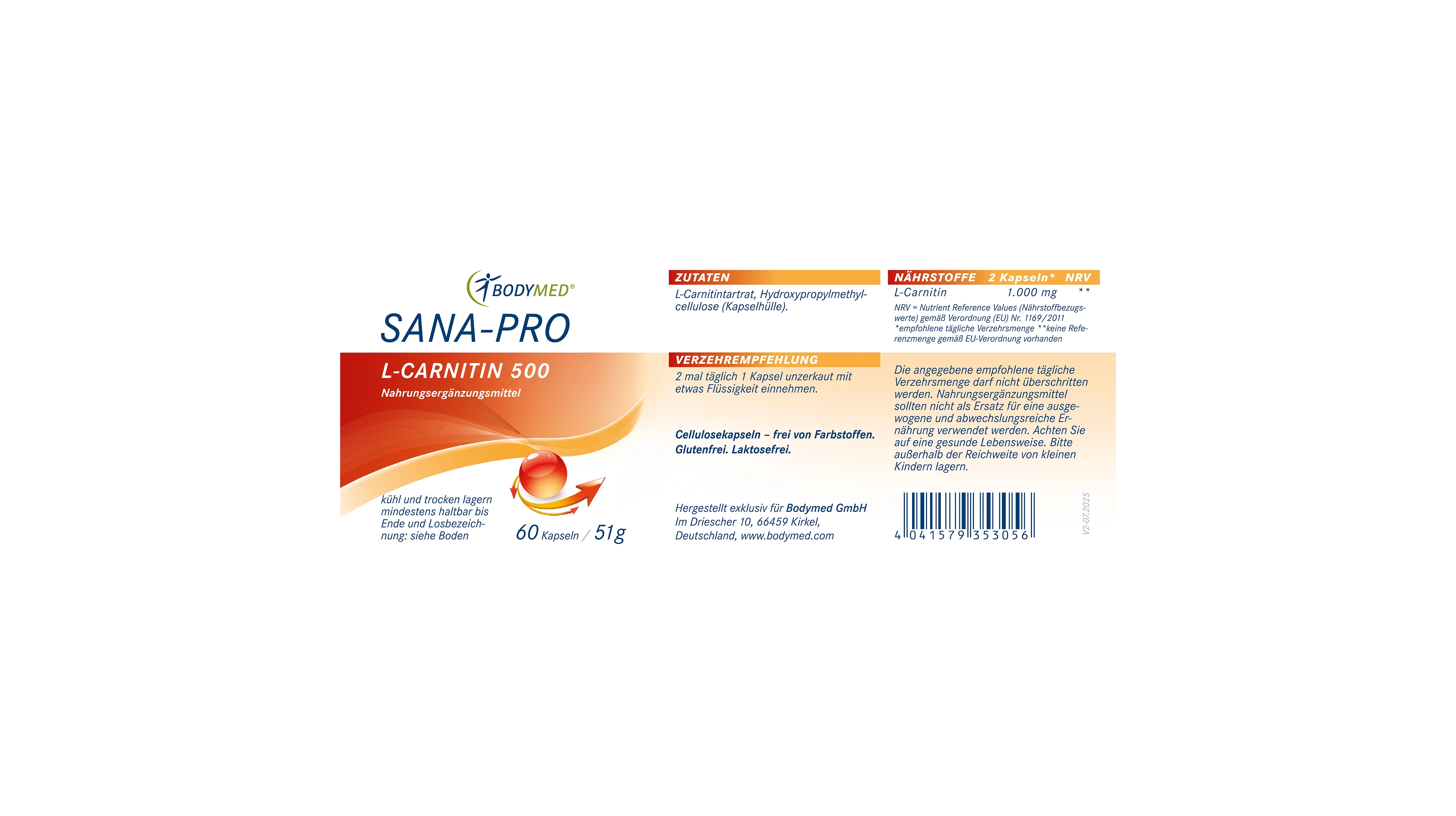 Sana-Pro L-Carnitin 500