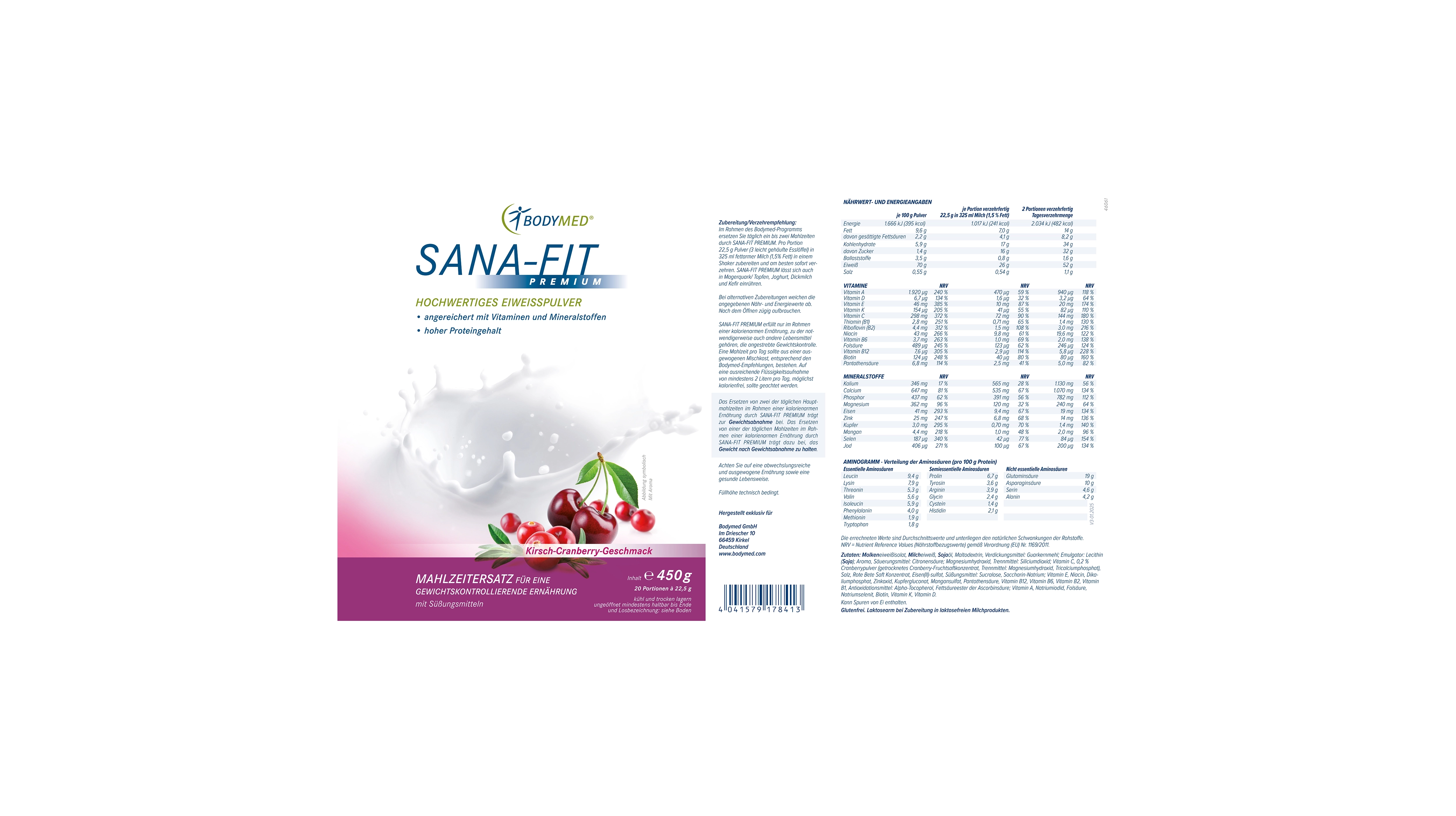 Sana-Fit Kirsch-Cranberry