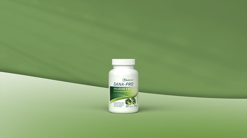 Sana-Pro Folsäure B+ 60 Kapseln