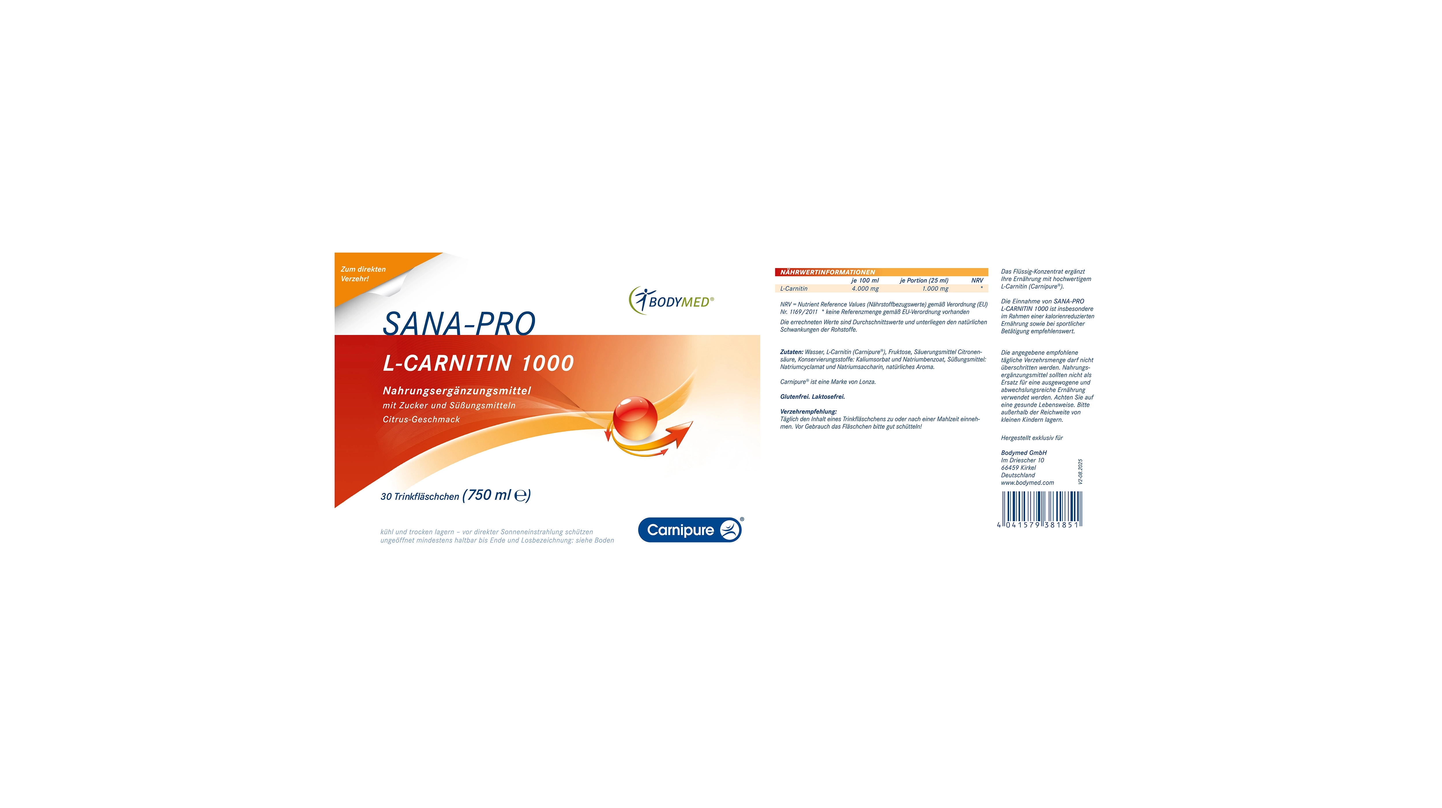 Sana-Pro L-Carnitin 1000 | B-12050911 Sana-Pro L-Carnitin 1000 | B-12050911