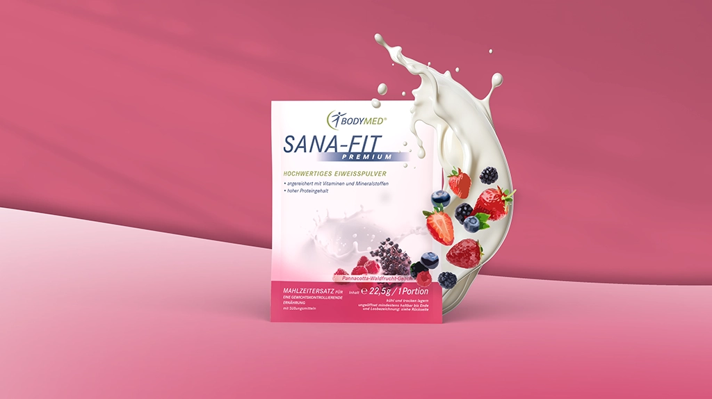 Sana-Fit Pannacotta-Waldfrucht