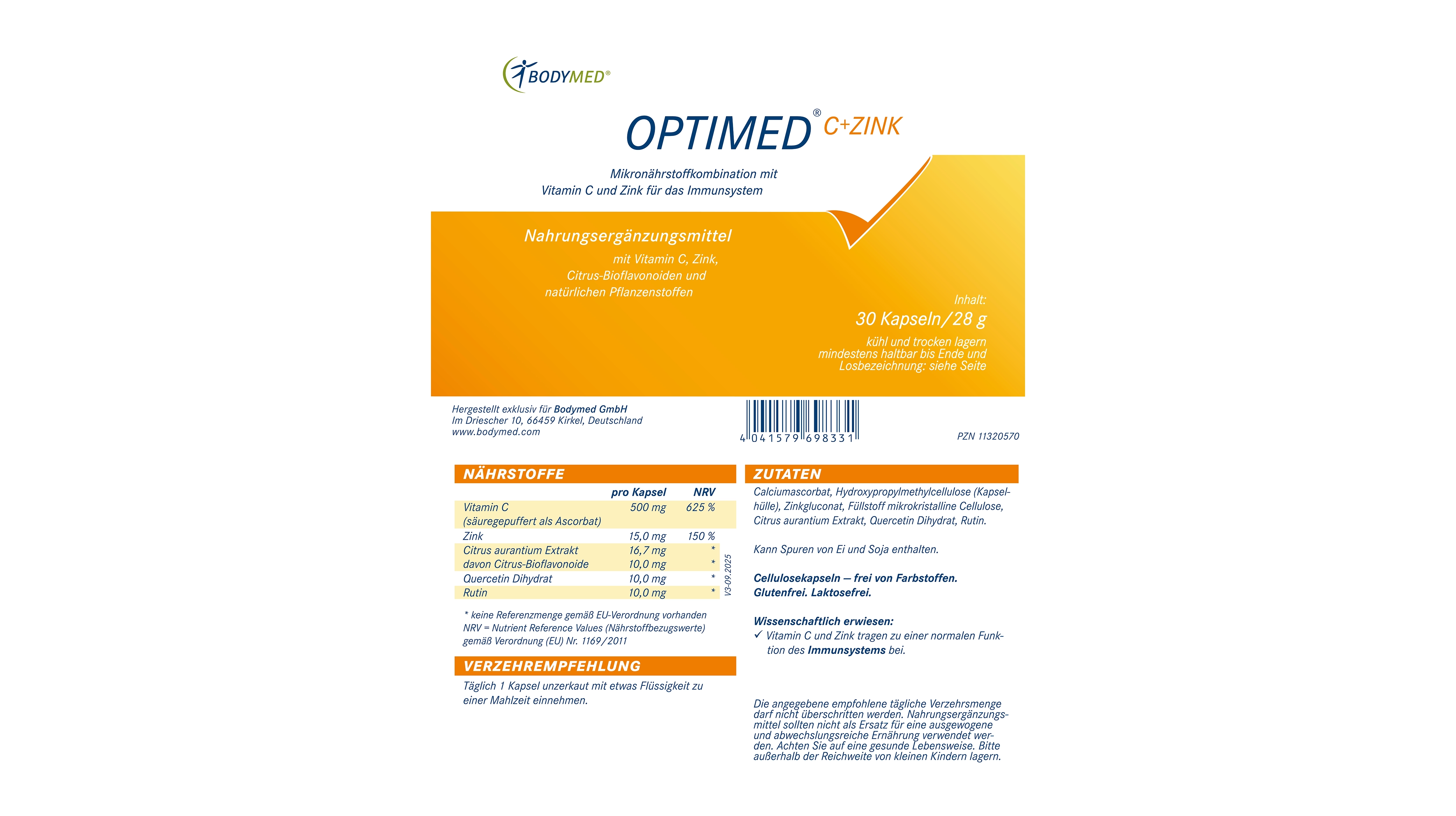 Sana-Pro Optimed® C+Zink