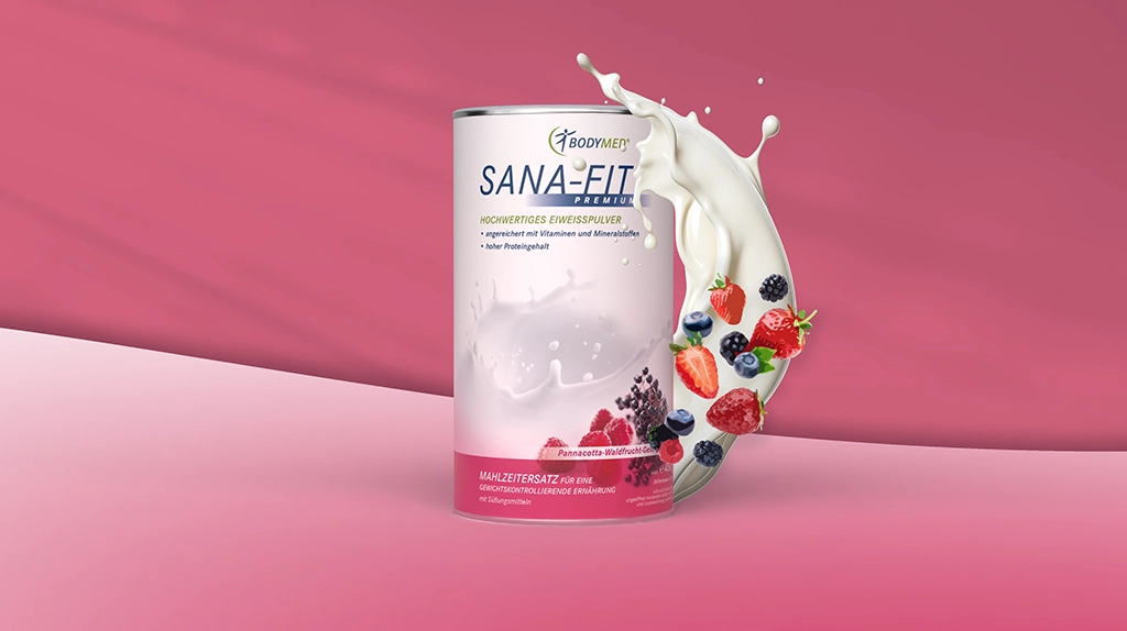 Sana-Fit Pannacotta-Waldfrucht