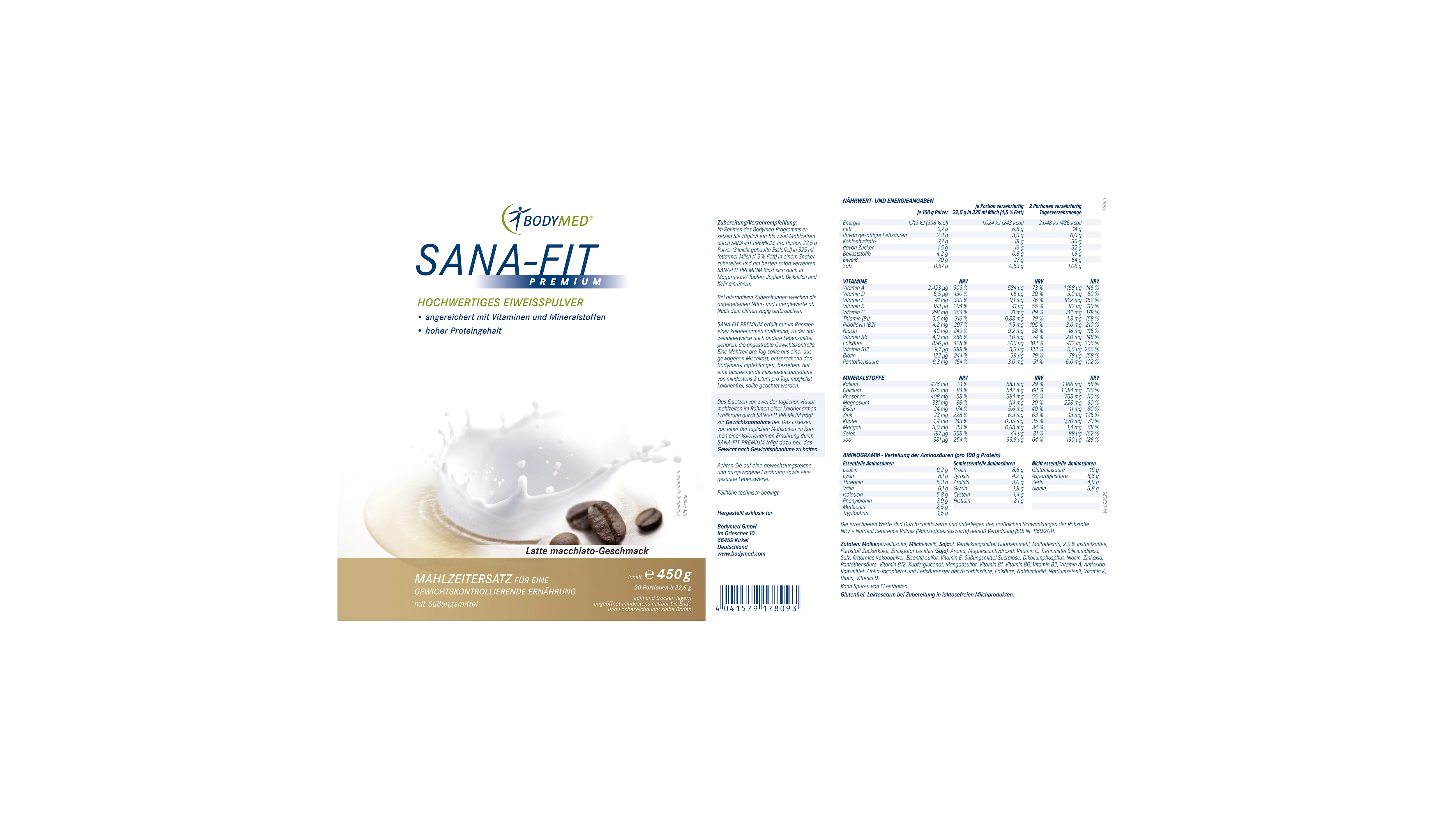 Sana-Fit Latte macchiato