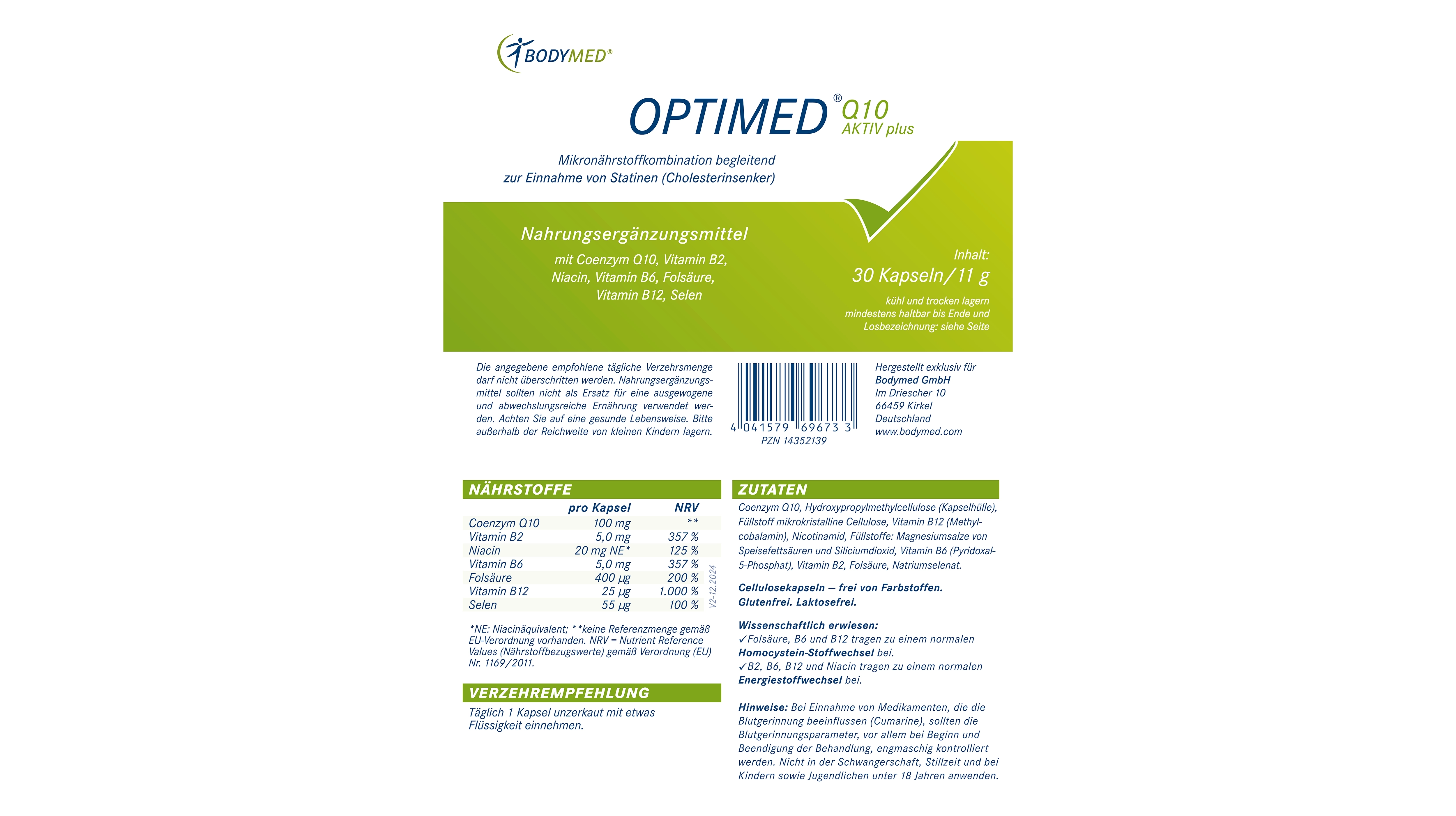 Sana-Pro Optimed® Q10 AKTIV plus