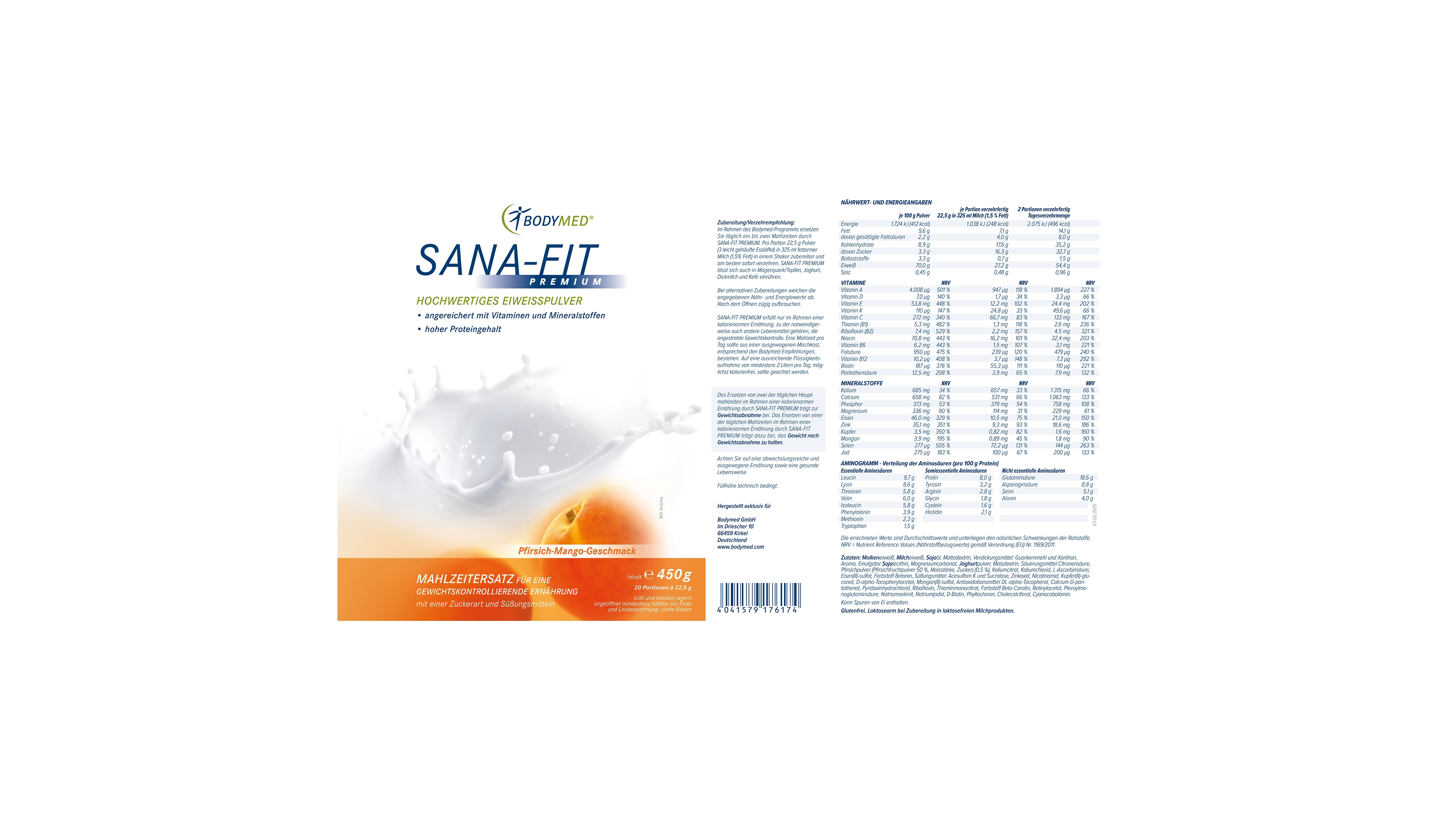 Sana-Fit Pfirsich-Mango