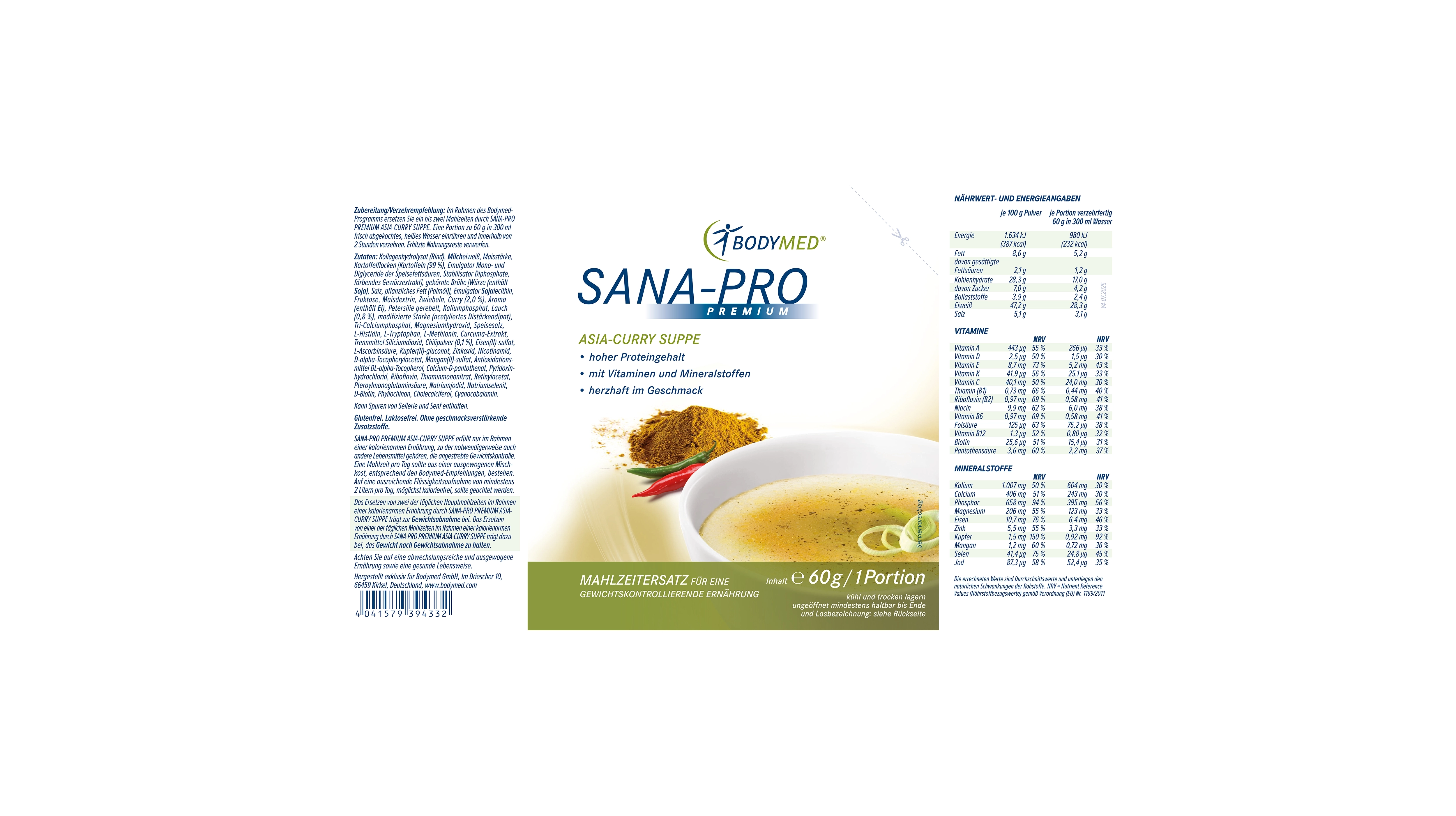 Sana-Pro Suppe Asia-Curry