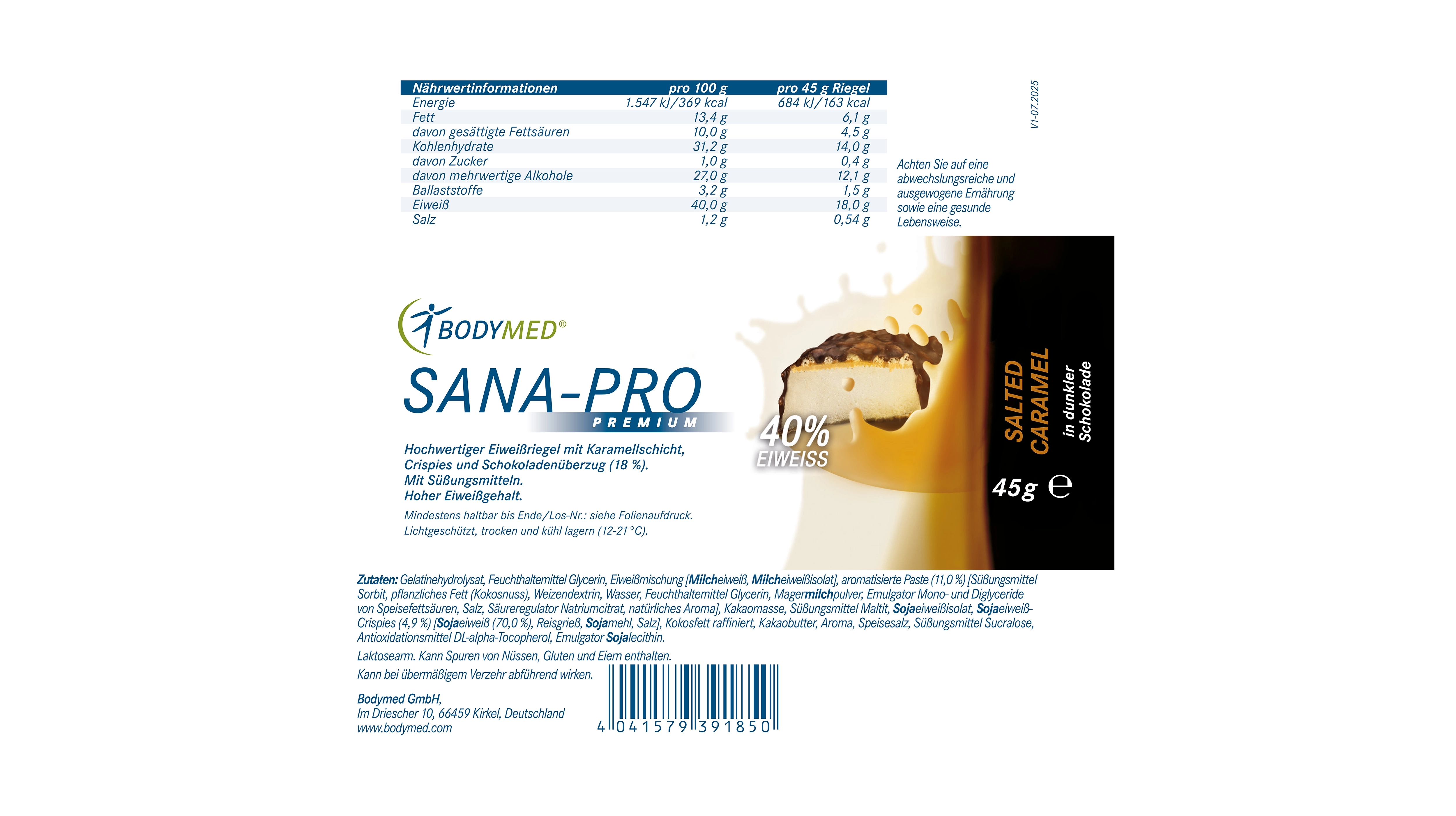 Sana-Pro Riegel Salted Caramel