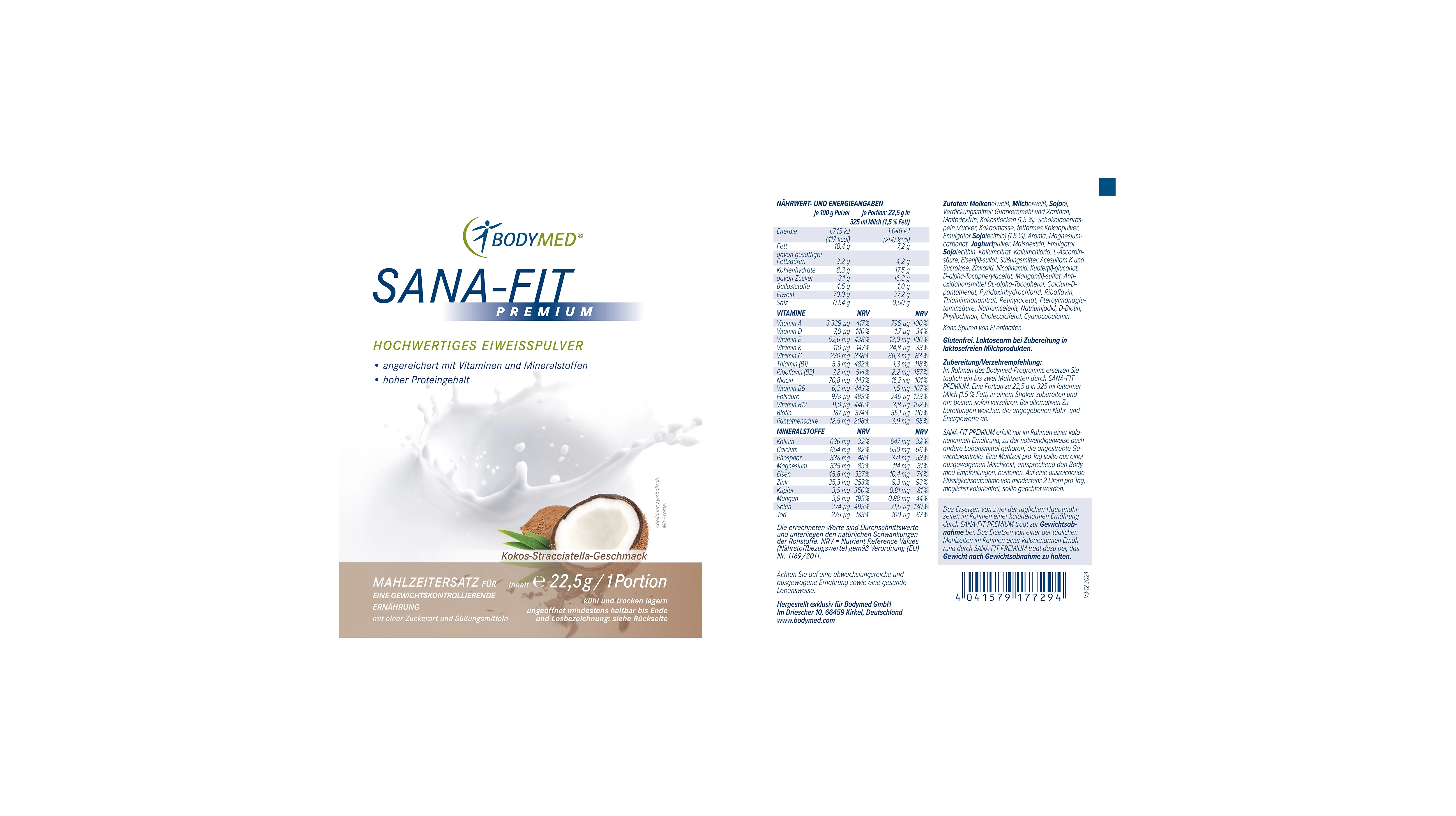 Sana-Fit Kokos-Stracciatella