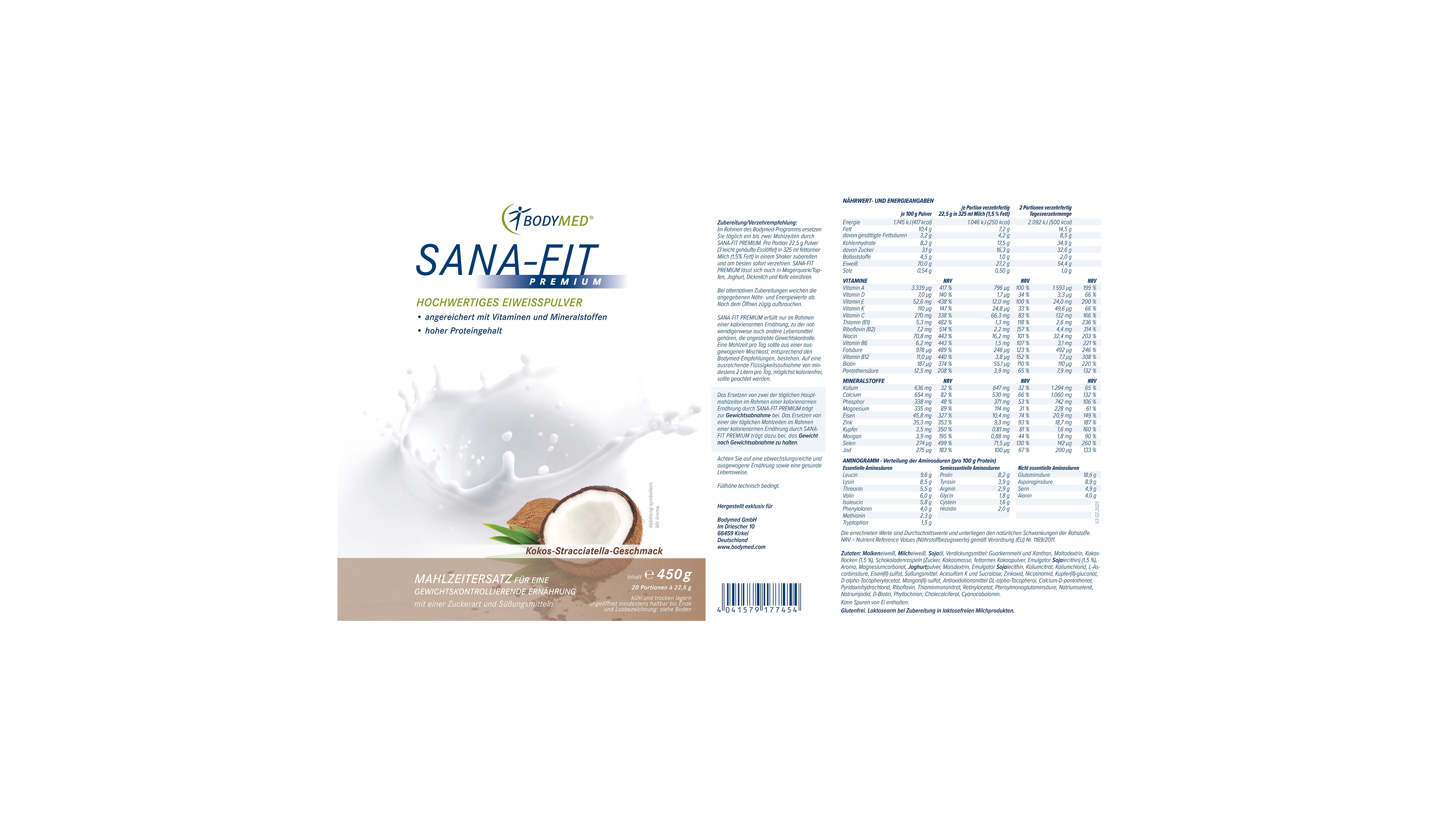 Sana-Fit Kokos-Stracciatella