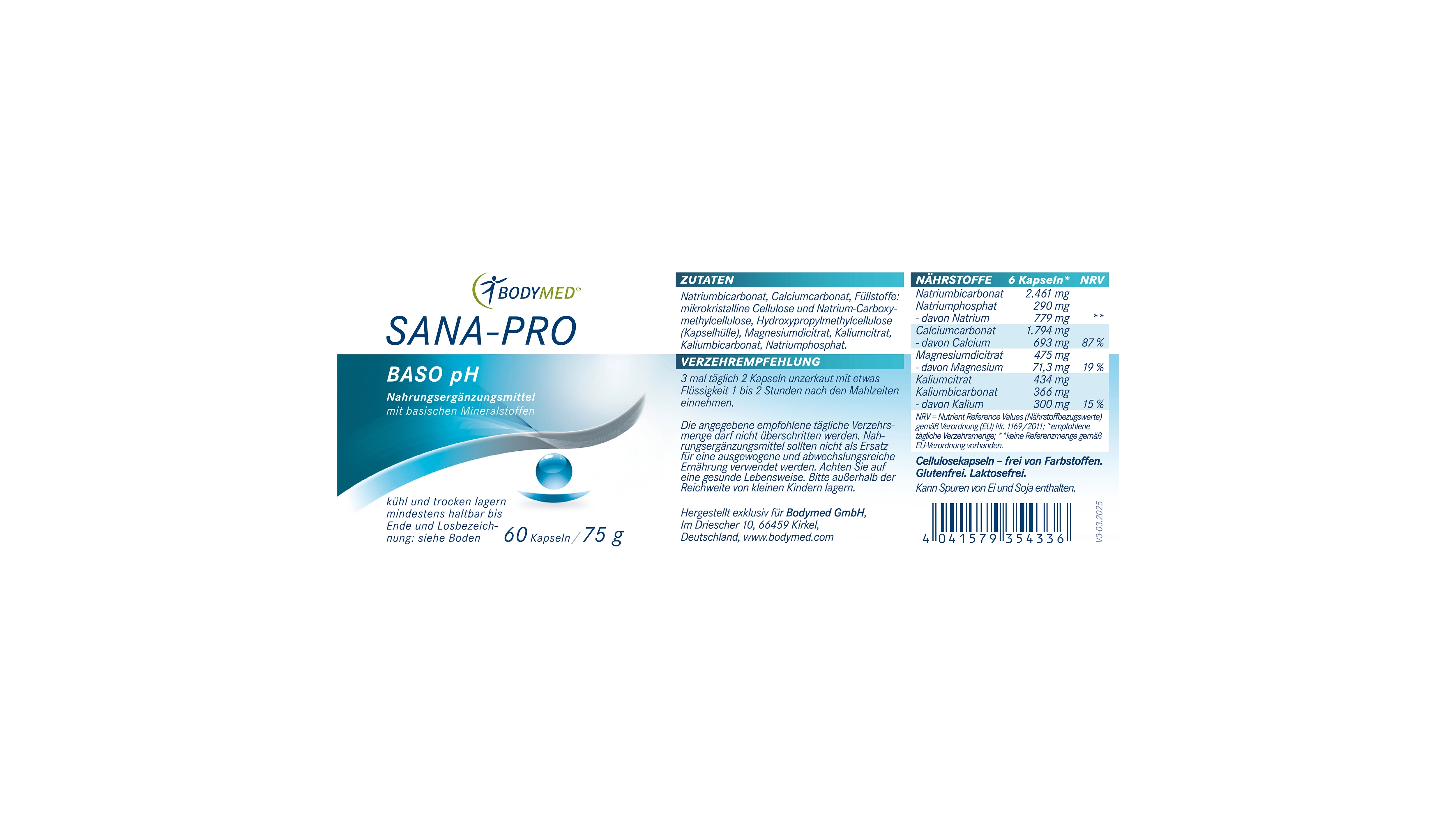 Sana-Pro Baso pH 60 Kapseln