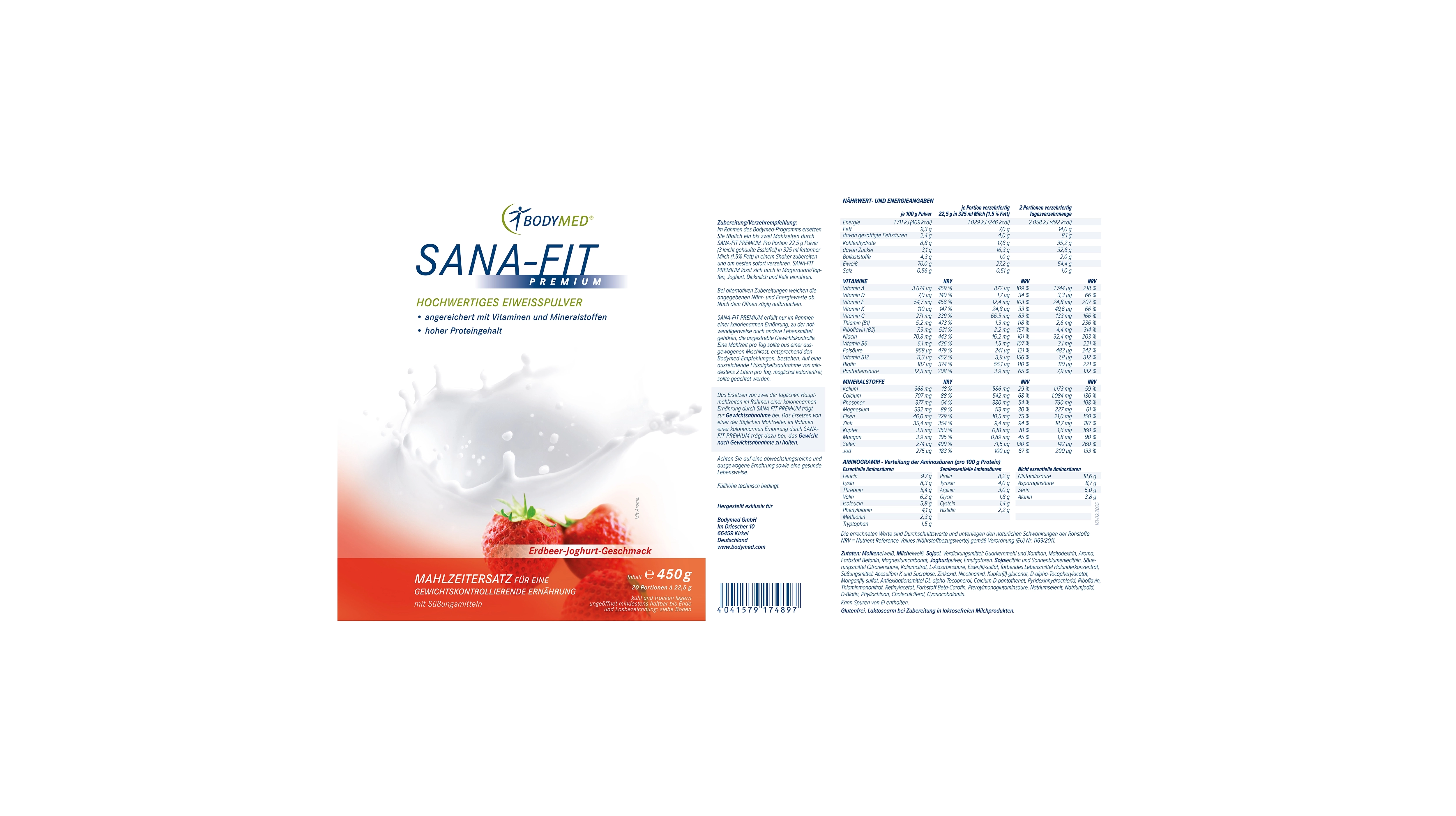 Sana-Fit Erdbeer-Joghurt