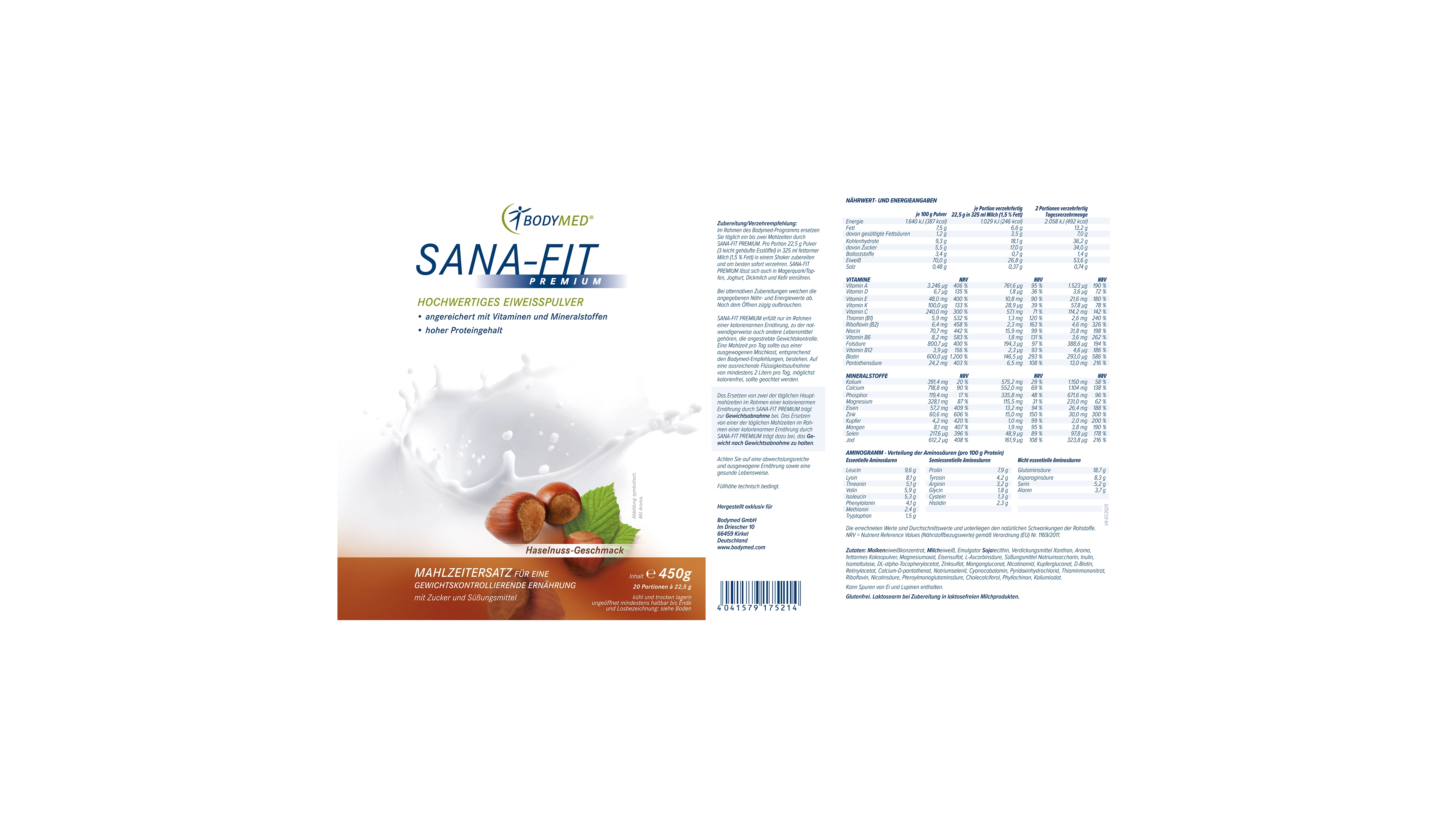 Sana-Fit Haselnuss