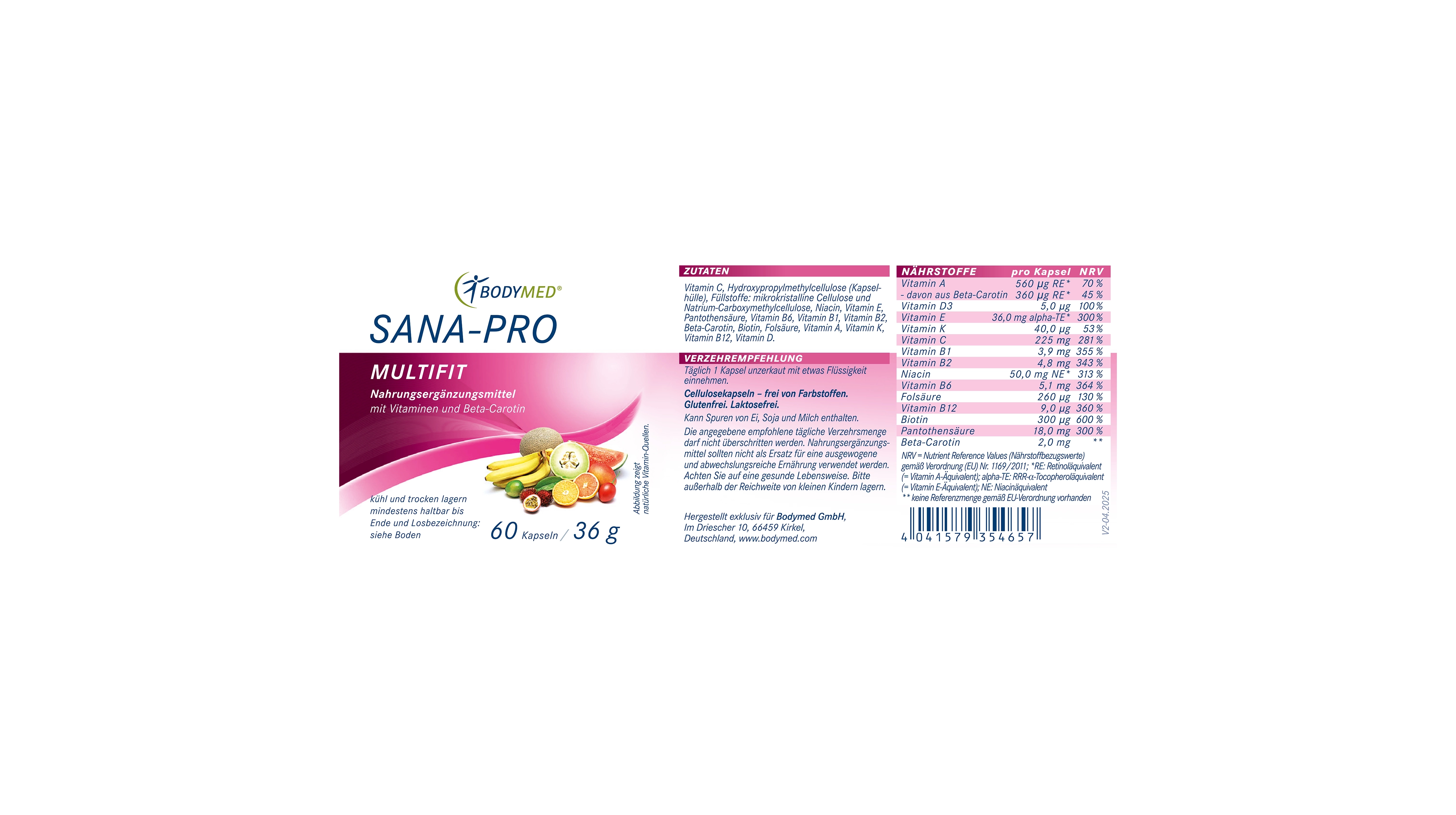 Sana-Pro Multifit 60 Kapseln