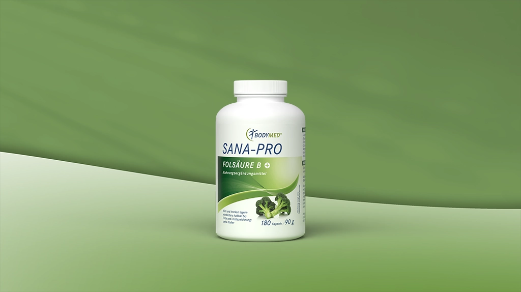 Sana-Pro Folsäure B+ 180 Kapseln